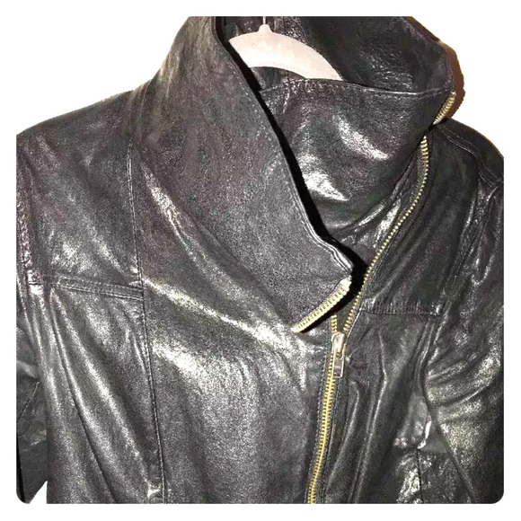 All Saints Jackets & Blazers - All Saints high color leather jacket size 6